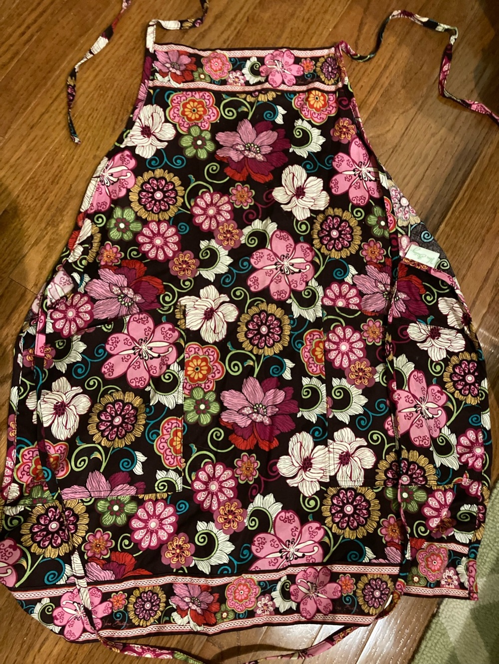 Vera Bradley *Mod Floral Pink* Rare & Retired 2007 Full Apron